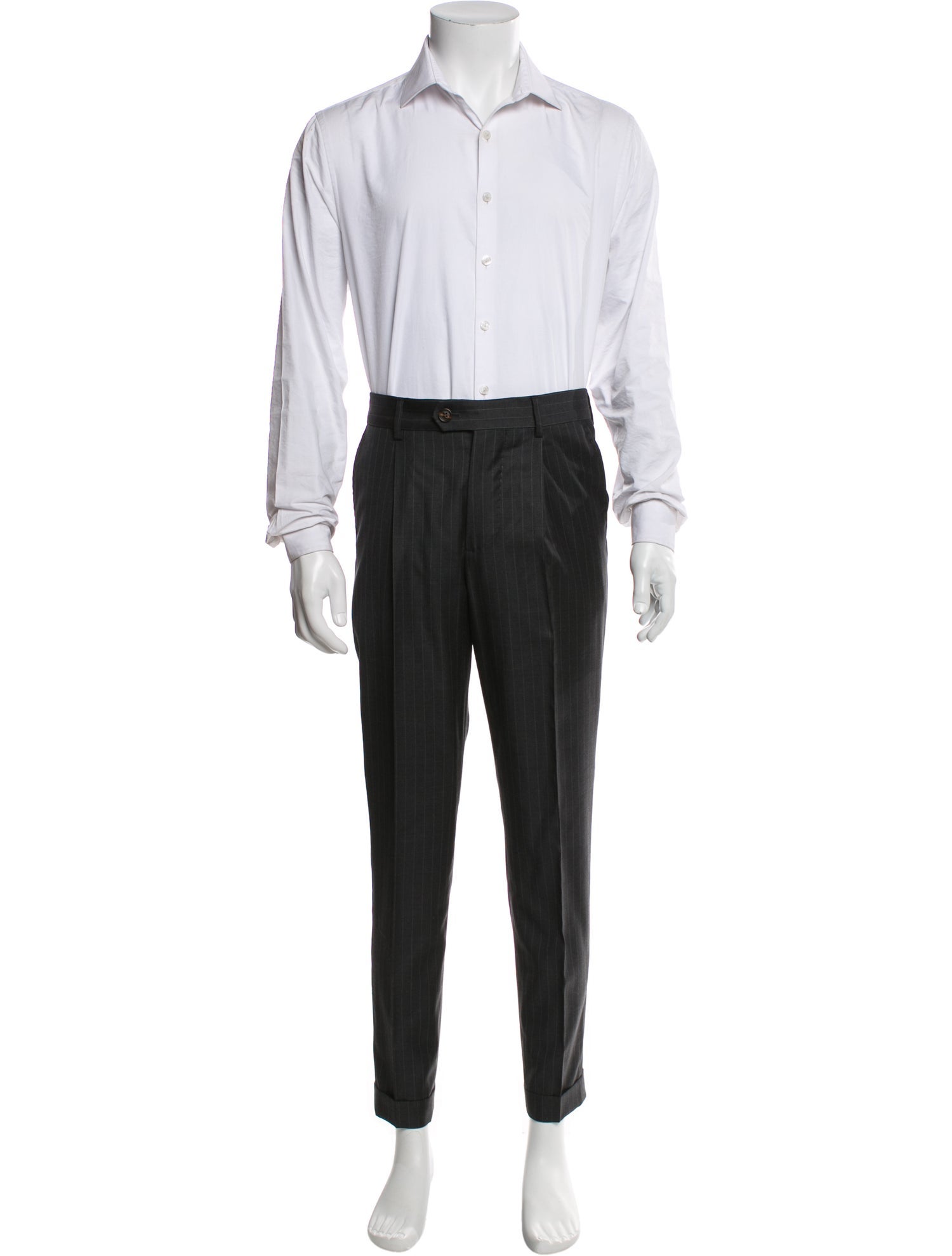 Brunello Cucinelli Virgin Wool Striped Two-Piece Suit