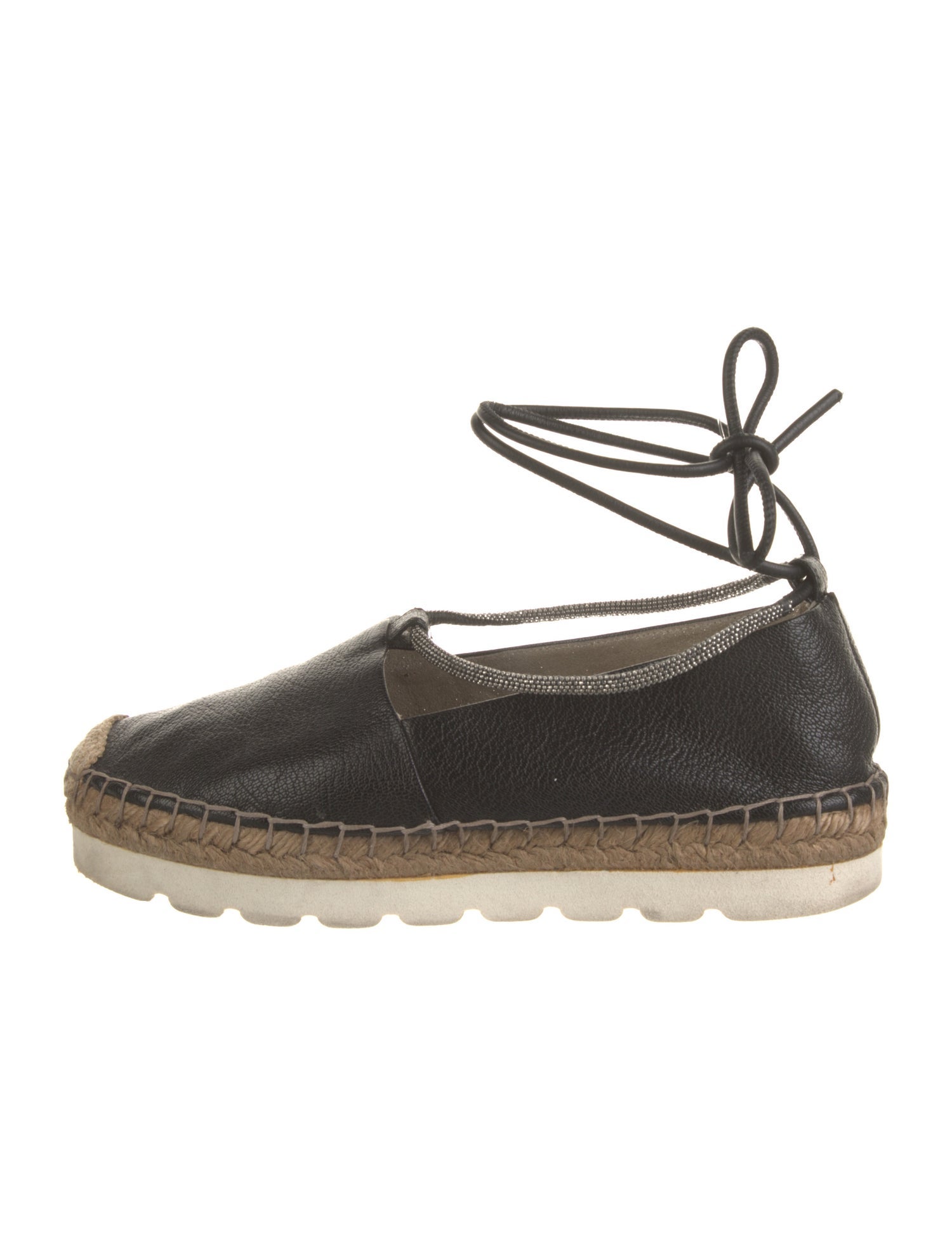 Brunello Cucinelli Monili Suede Espadrilles