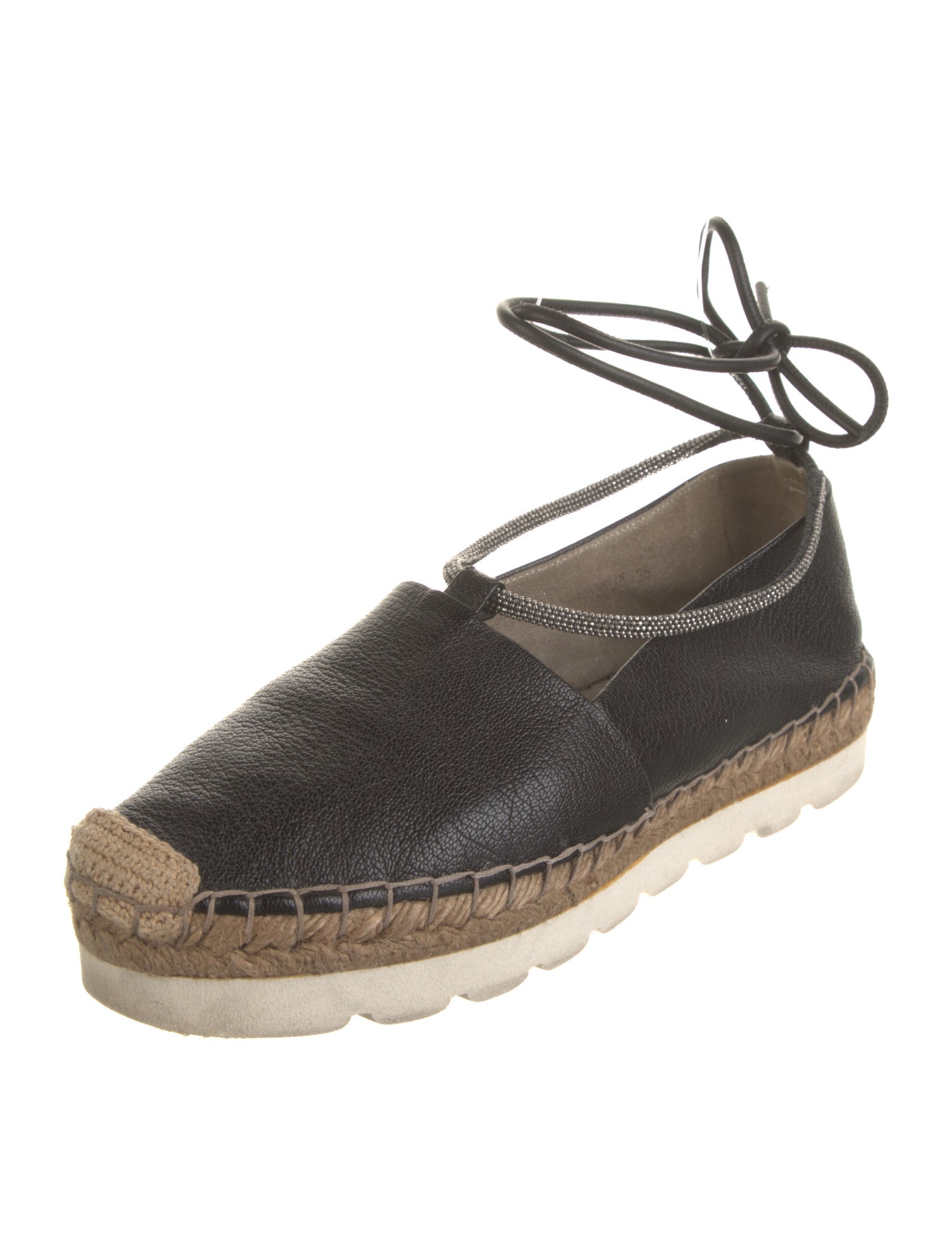 Brunello Cucinelli Monili Suede Espadrilles