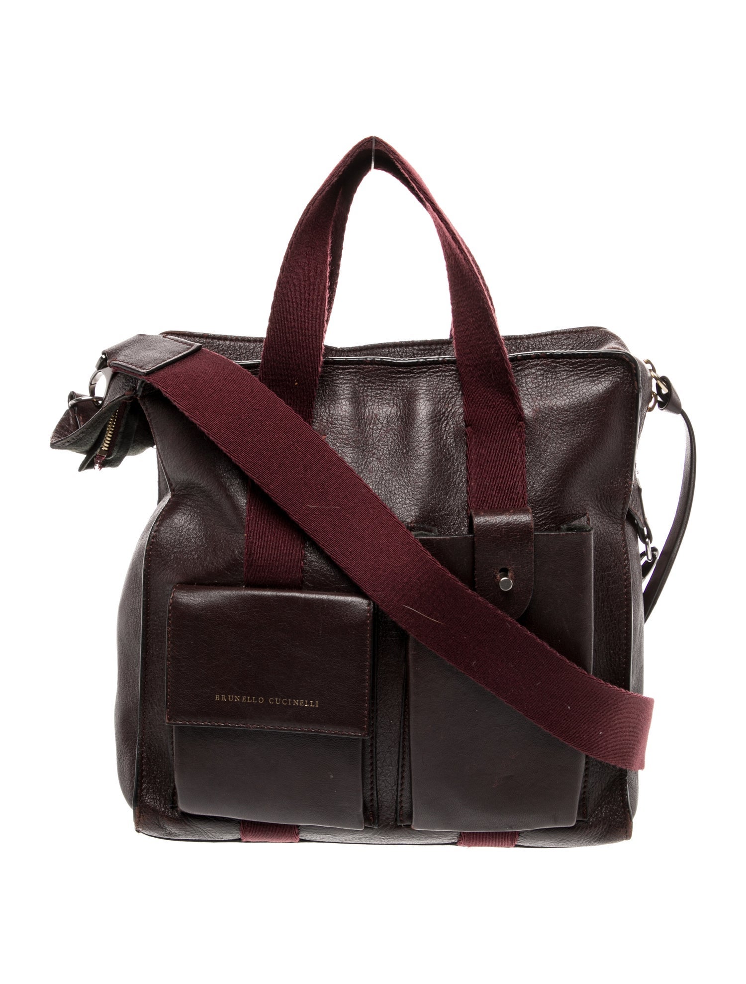 Brunello Cucinelli Leather Messenger Bag