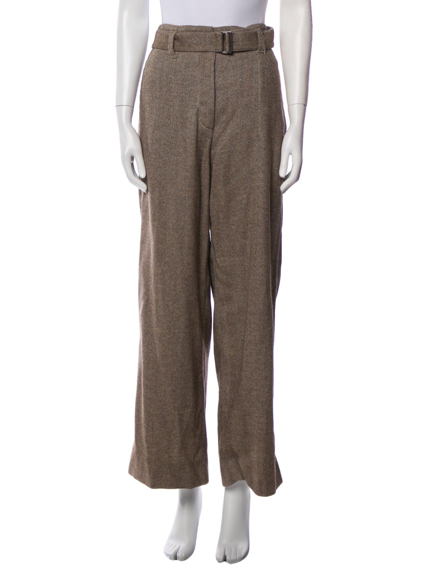 Brunello Cucinelli Virgin Wool Wide Leg Pants