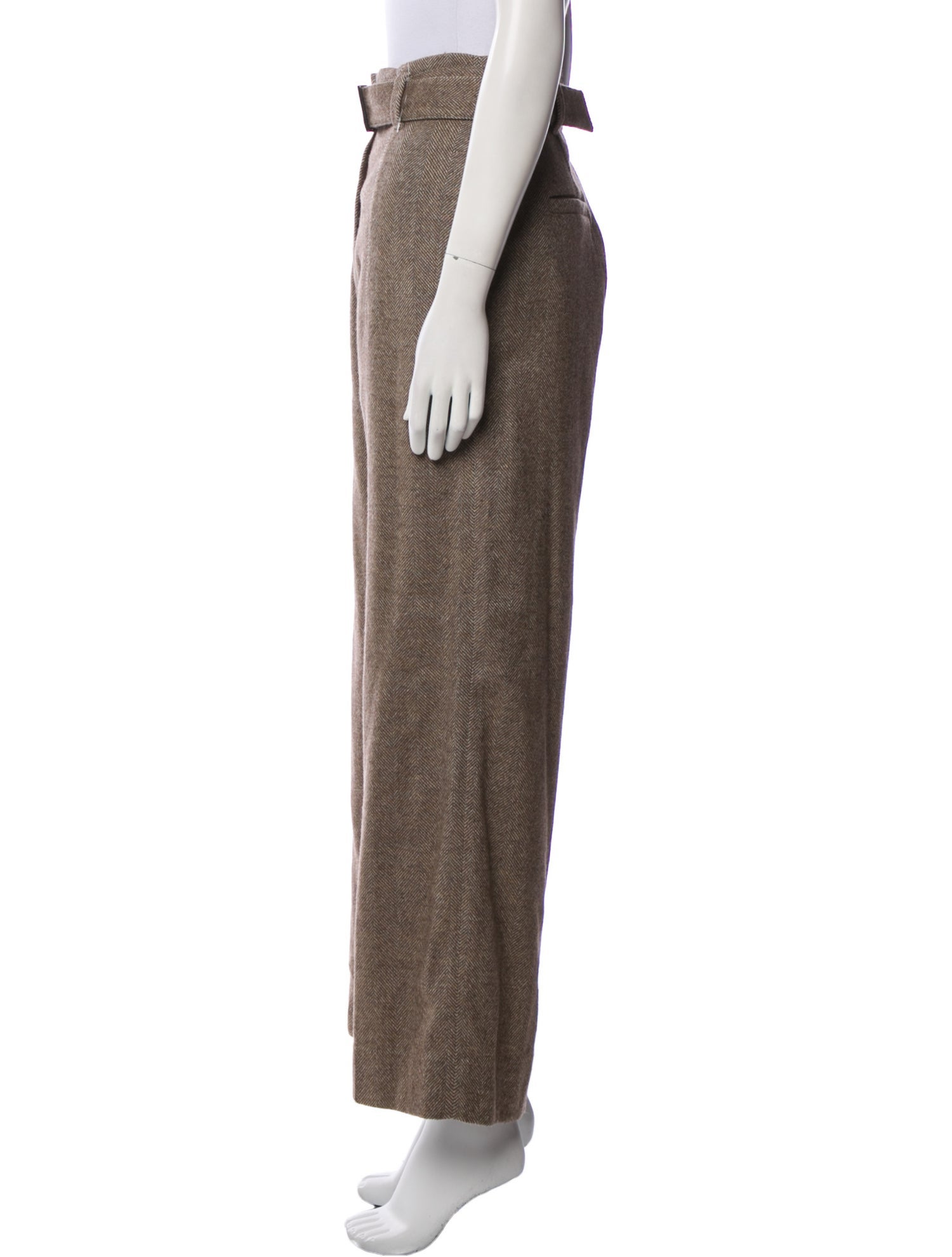 Brunello Cucinelli Virgin Wool Wide Leg Pants
