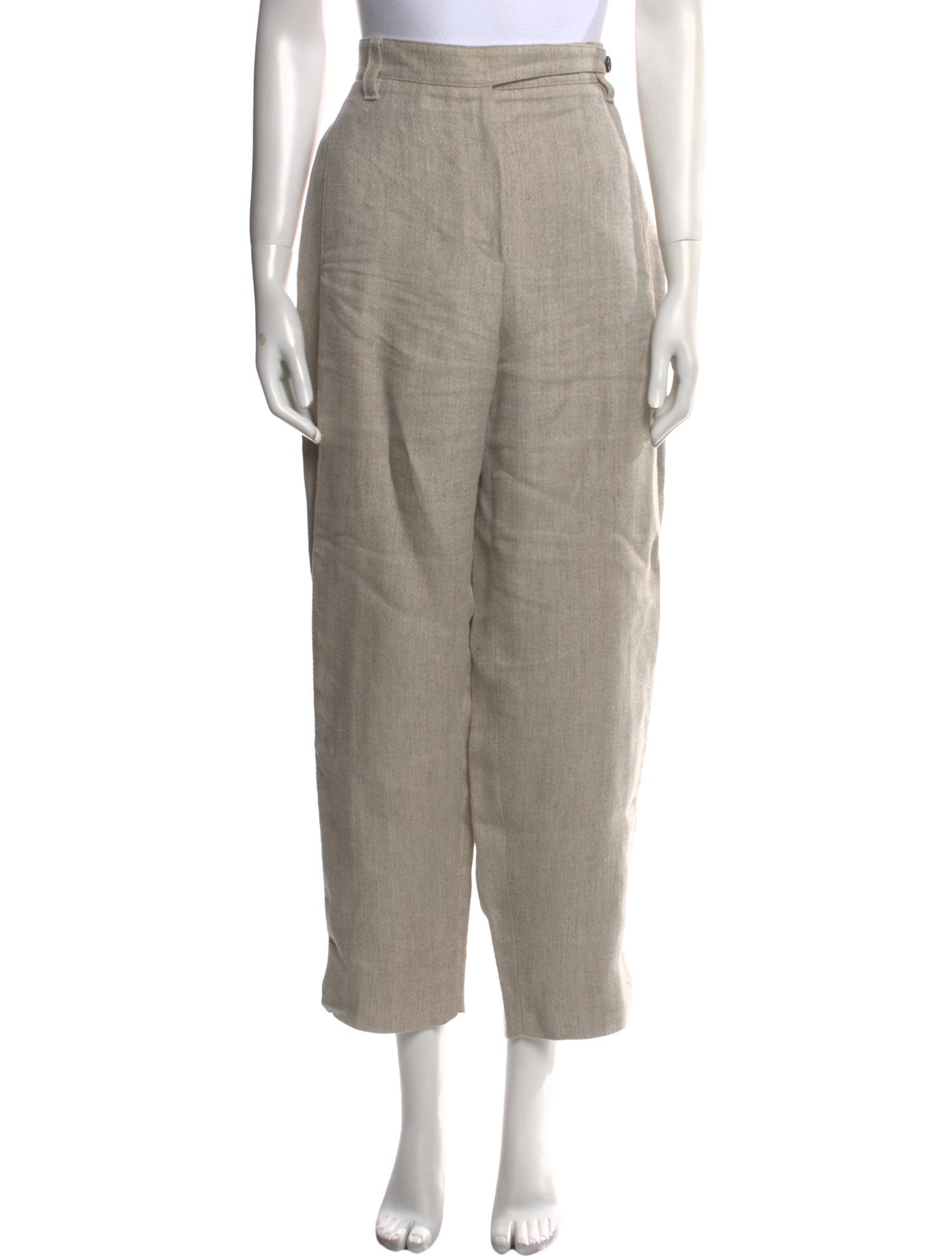 Brunello Cucinelli Linen Straight Leg Pants