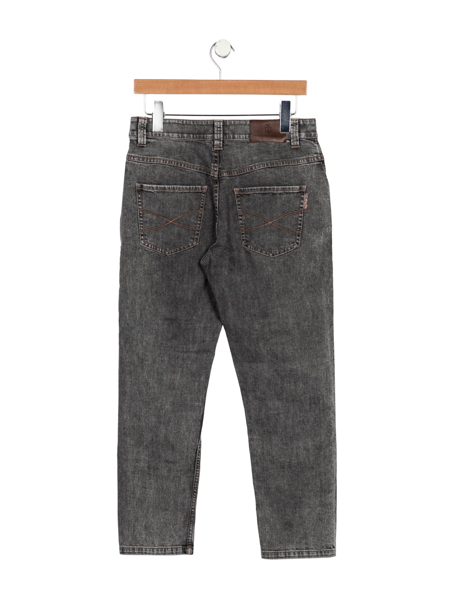 Brunello Cucinelli Mid-Rise Straight Leg Jeans