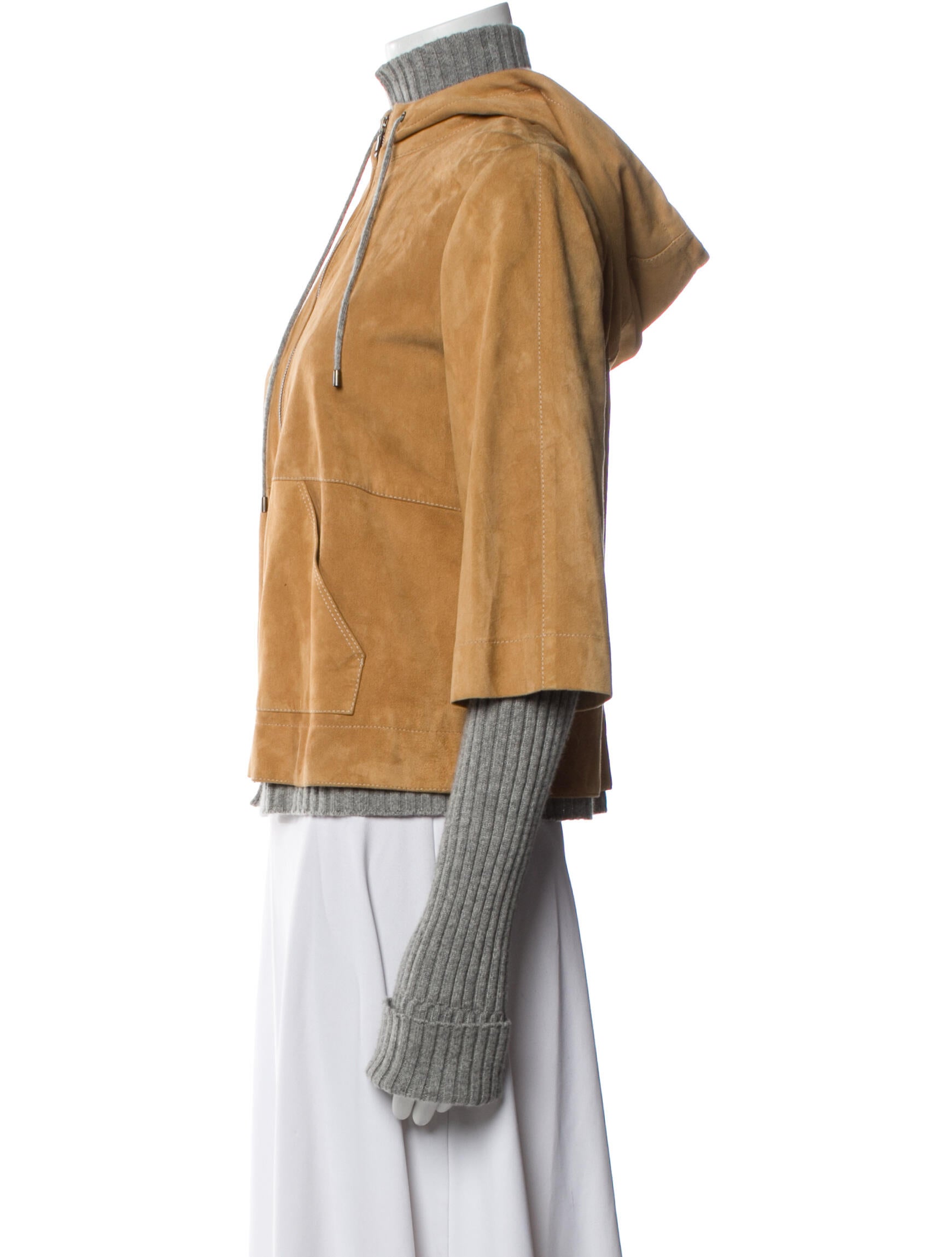 Brunello Cucinelli Leather Biker Jacket