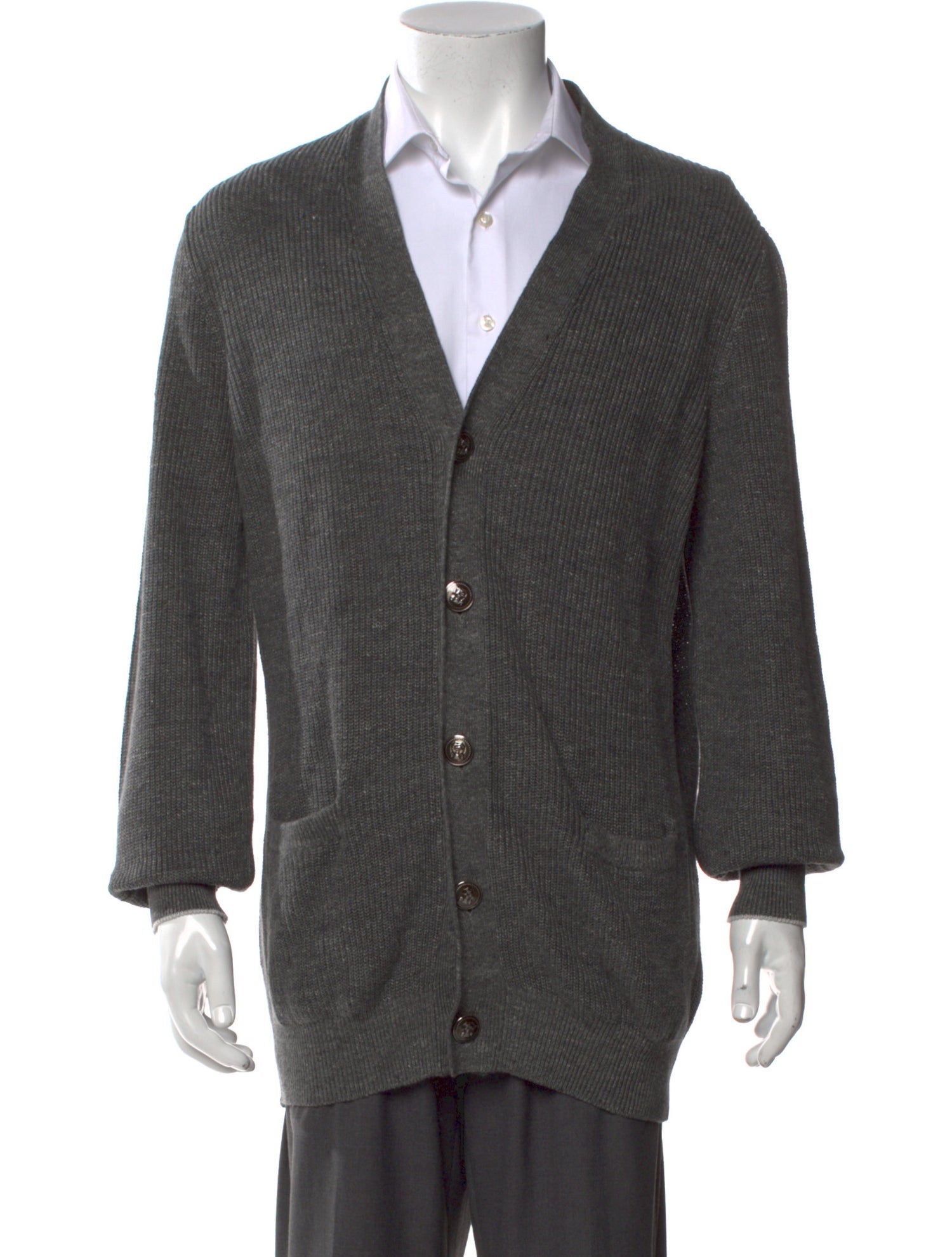 Brunello Cucinelli Linen V-Neck Cardigan w/ Tags
