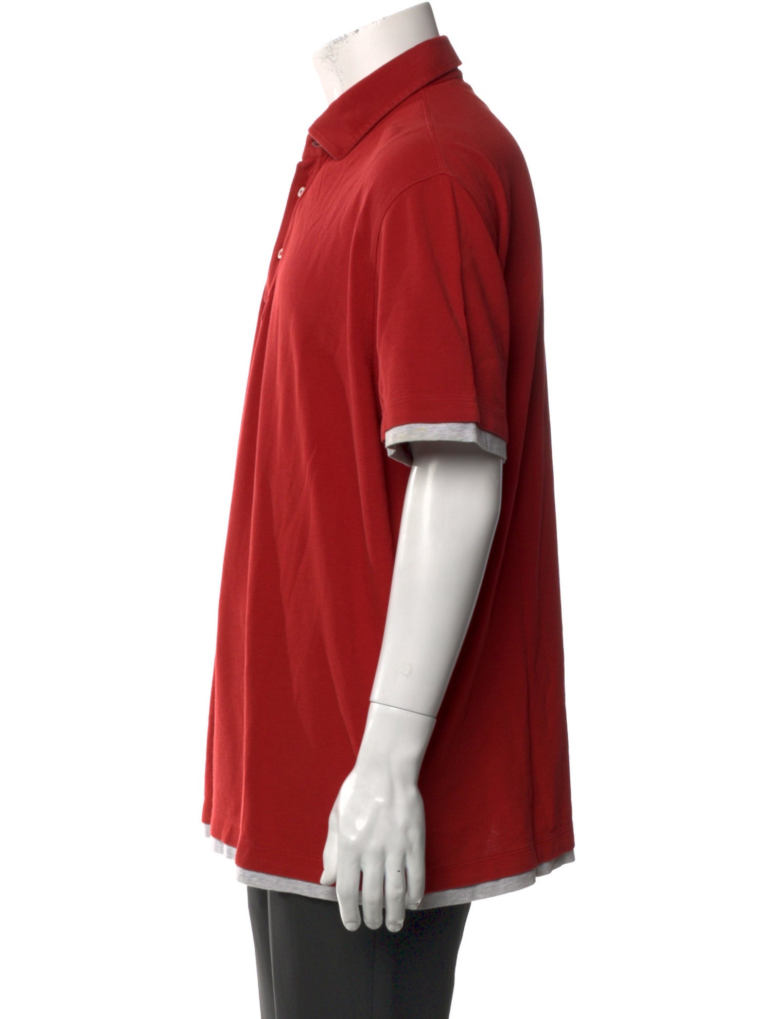 Brunello Cucinelli V-Neck Short Sleeve Polo Shirt