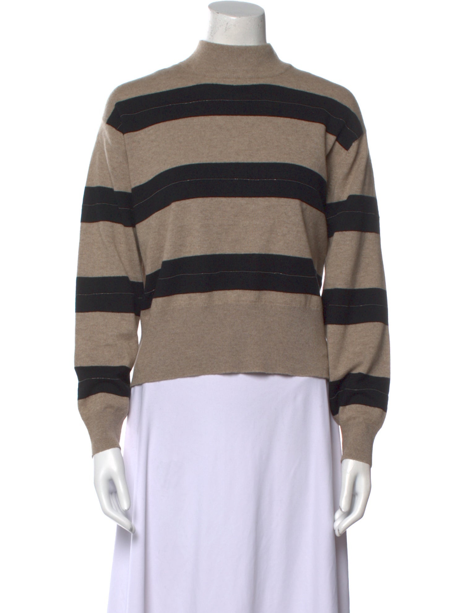 Brunello Cucinelli Virgin Wool Striped Sweater