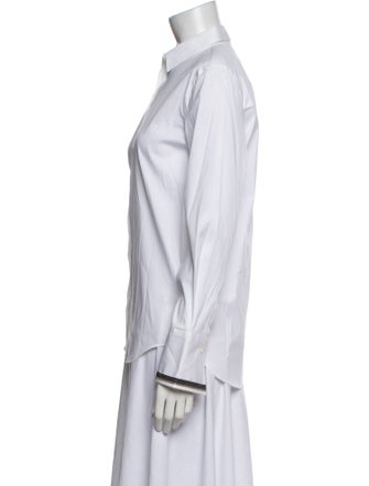 Brunello Cucinelli Long Sleeve Button-Up Top