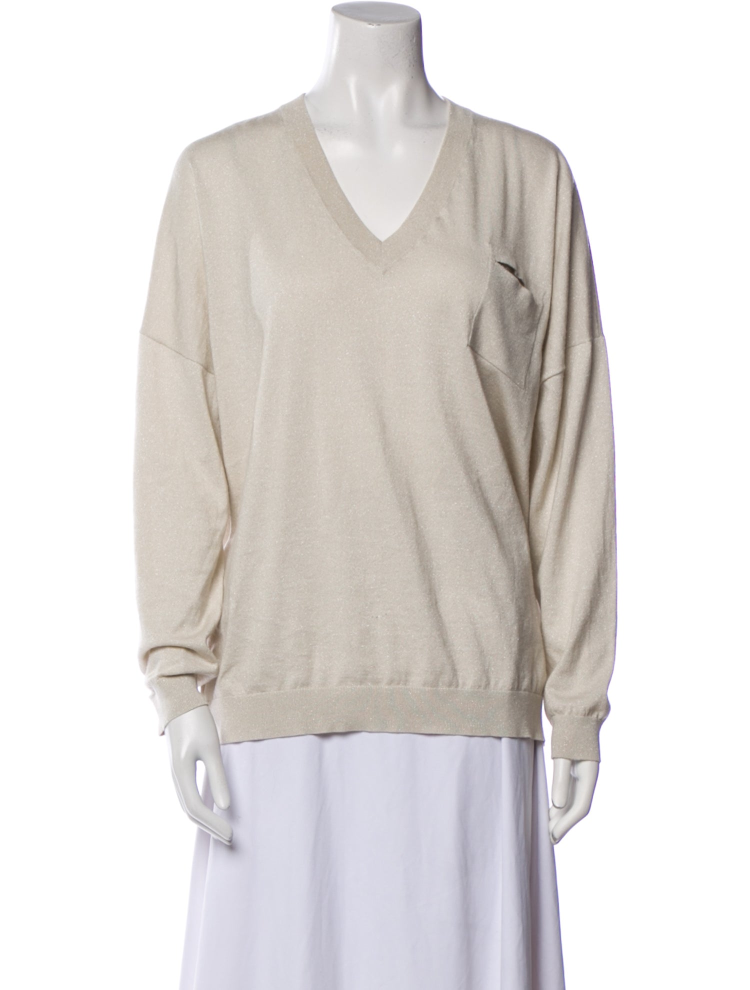 Brunello Cucinelli Cashmere V-Neck Sweater