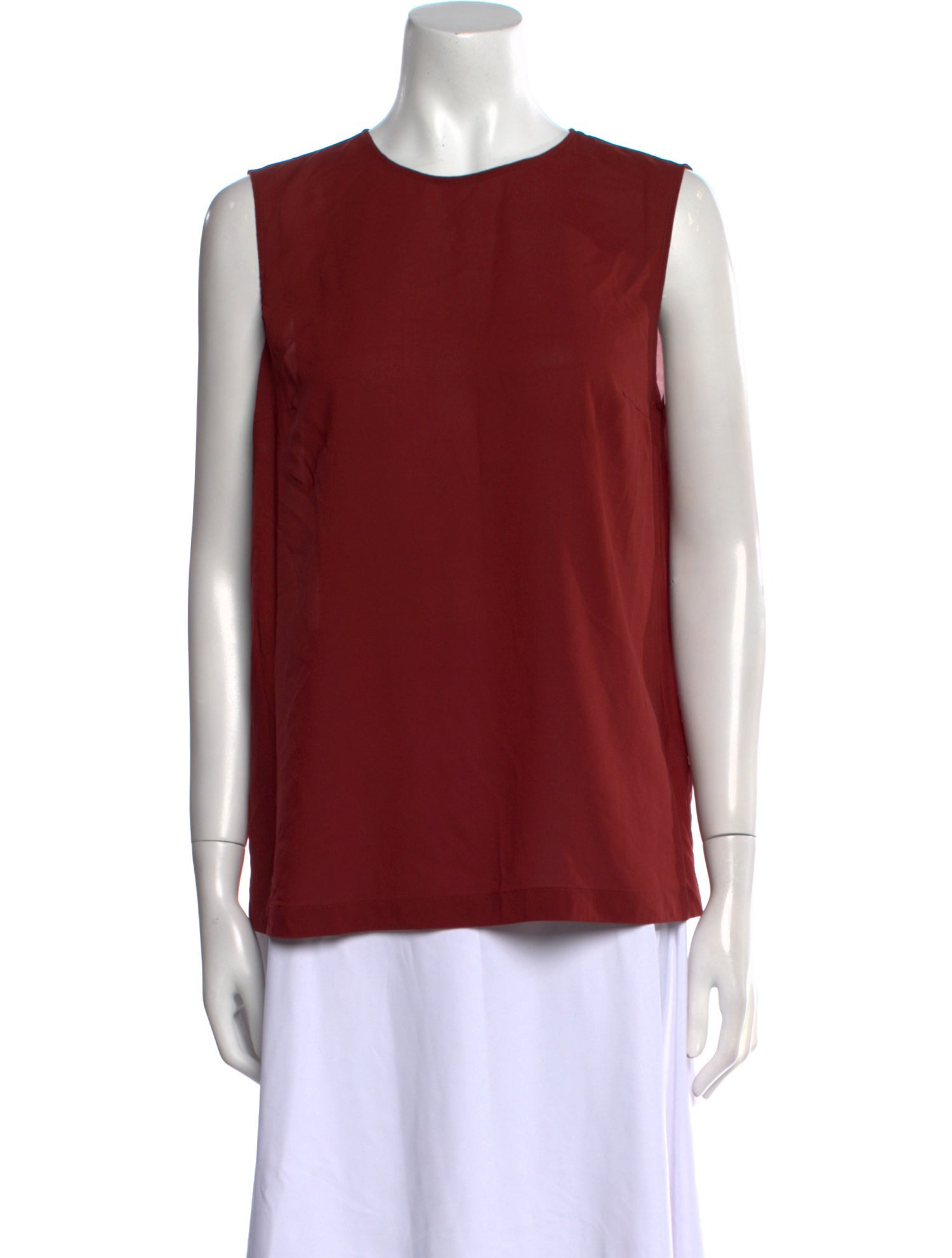 Brunello Cucinelli Silk Crew Neck Top
