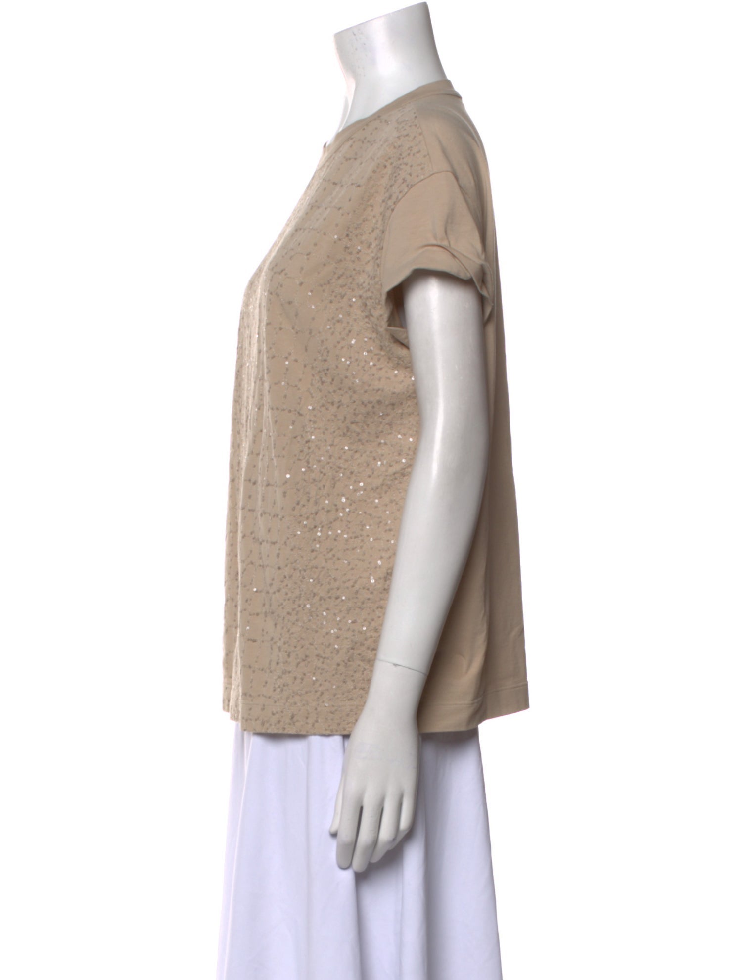 Brunello Cucinelli Crew Neck Short Sleeve T-Shirt