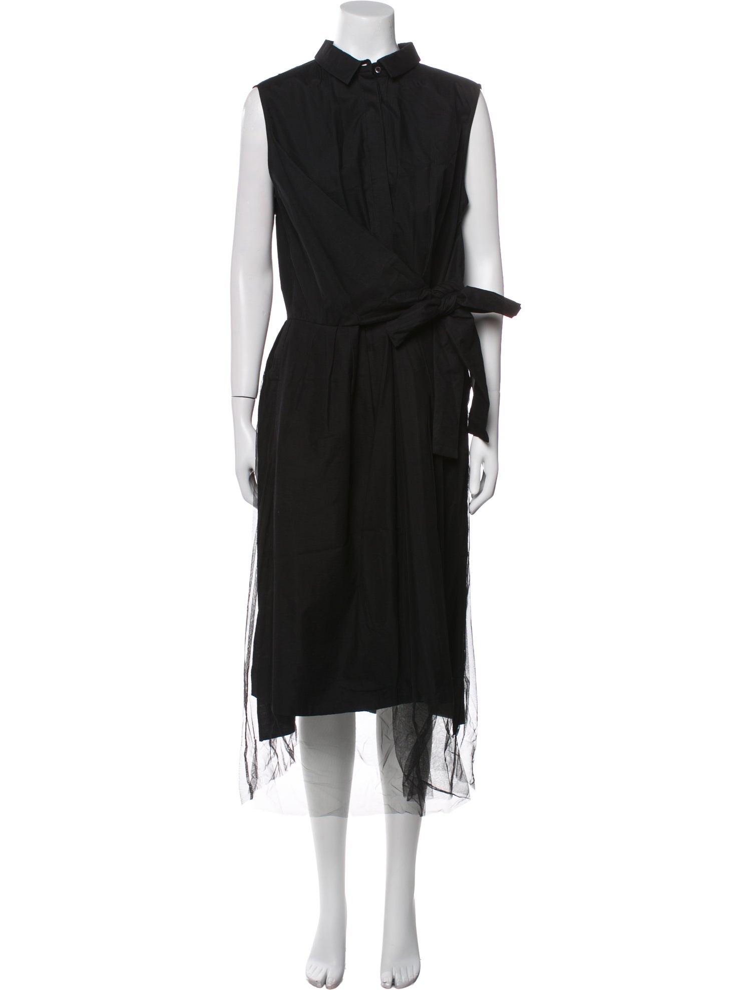 Brunello Cucinelli Mock Neck Midi Length Dress