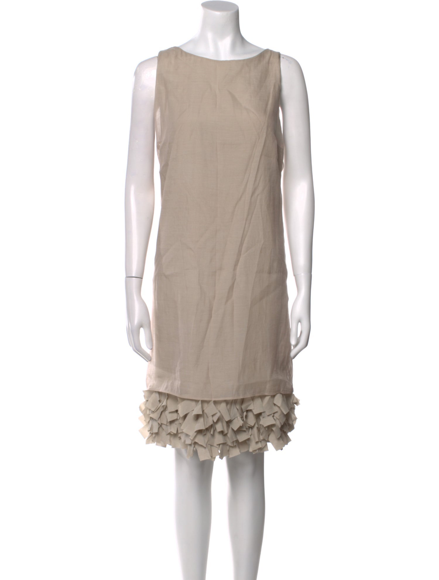 Brunello Cucinelli Scoop Neck Knee-Length Dress