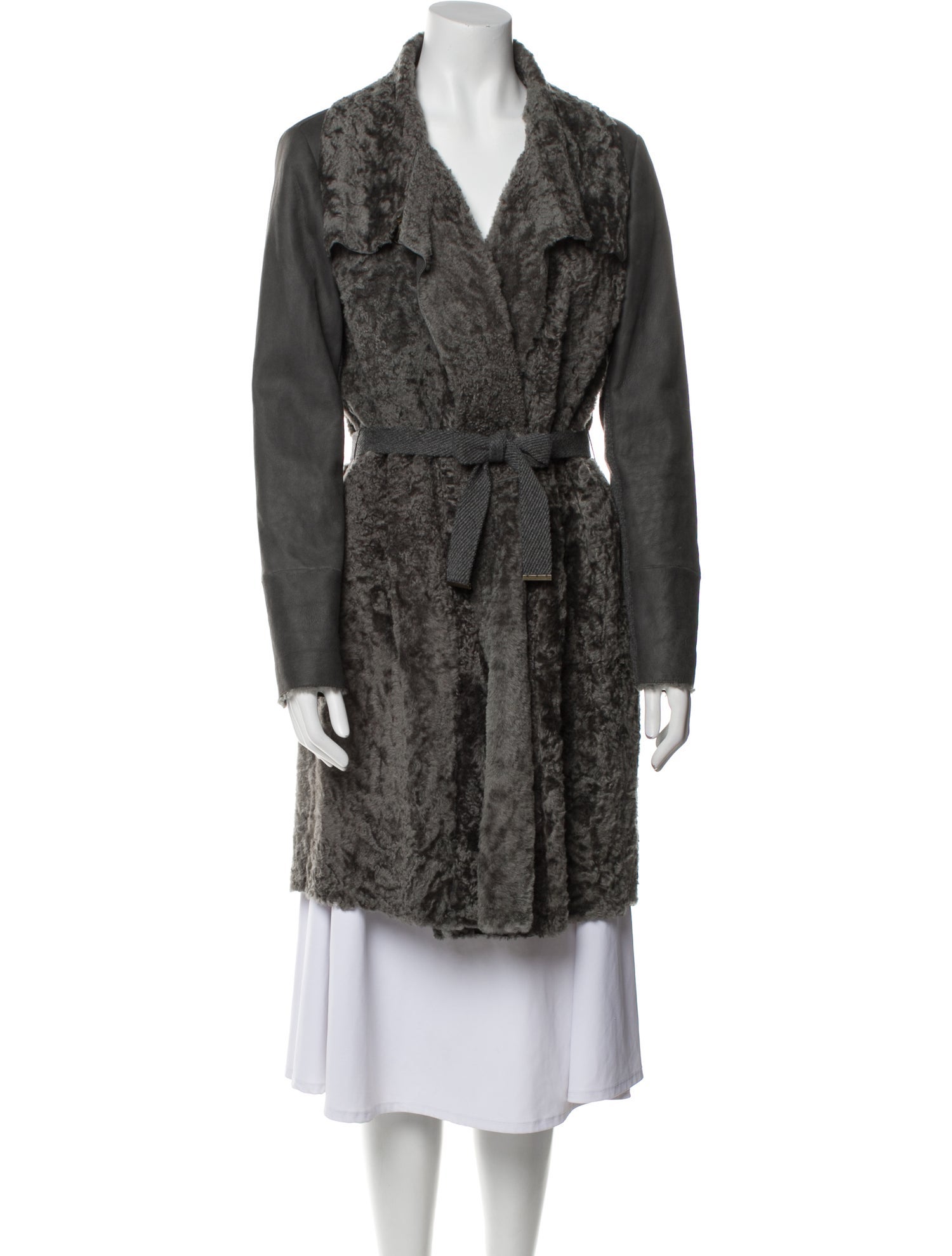 Brunello Cucinelli Leather Faux Fur Jacket