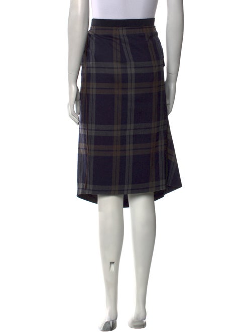 Brunello Cucinelli Plaid Print Knee-Length Skirt