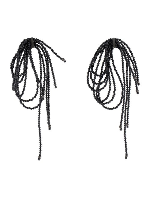 Brunello Cucinelli Monili Bead Tassel Drop Earrings