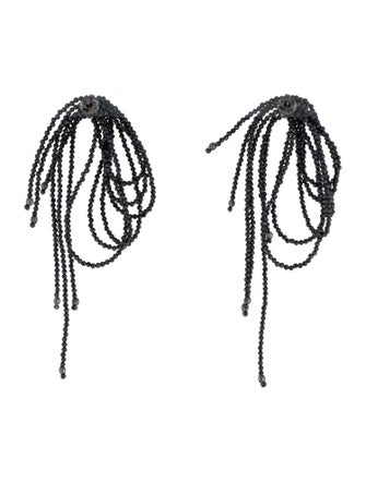 Brunello Cucinelli Monili Bead Tassel Drop Earrings