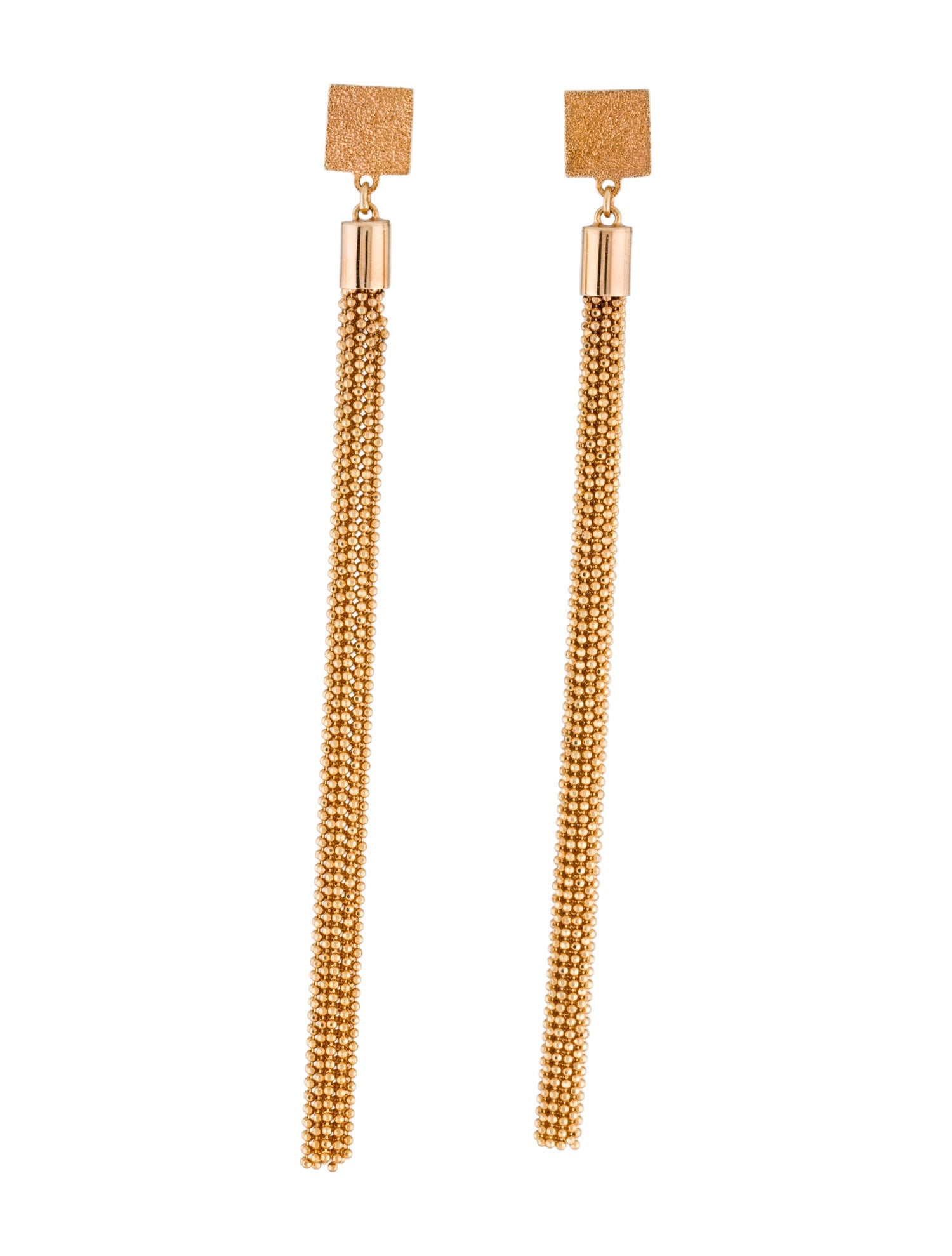 Brunello Cucinelli Beaded Tassel Drop Earrings