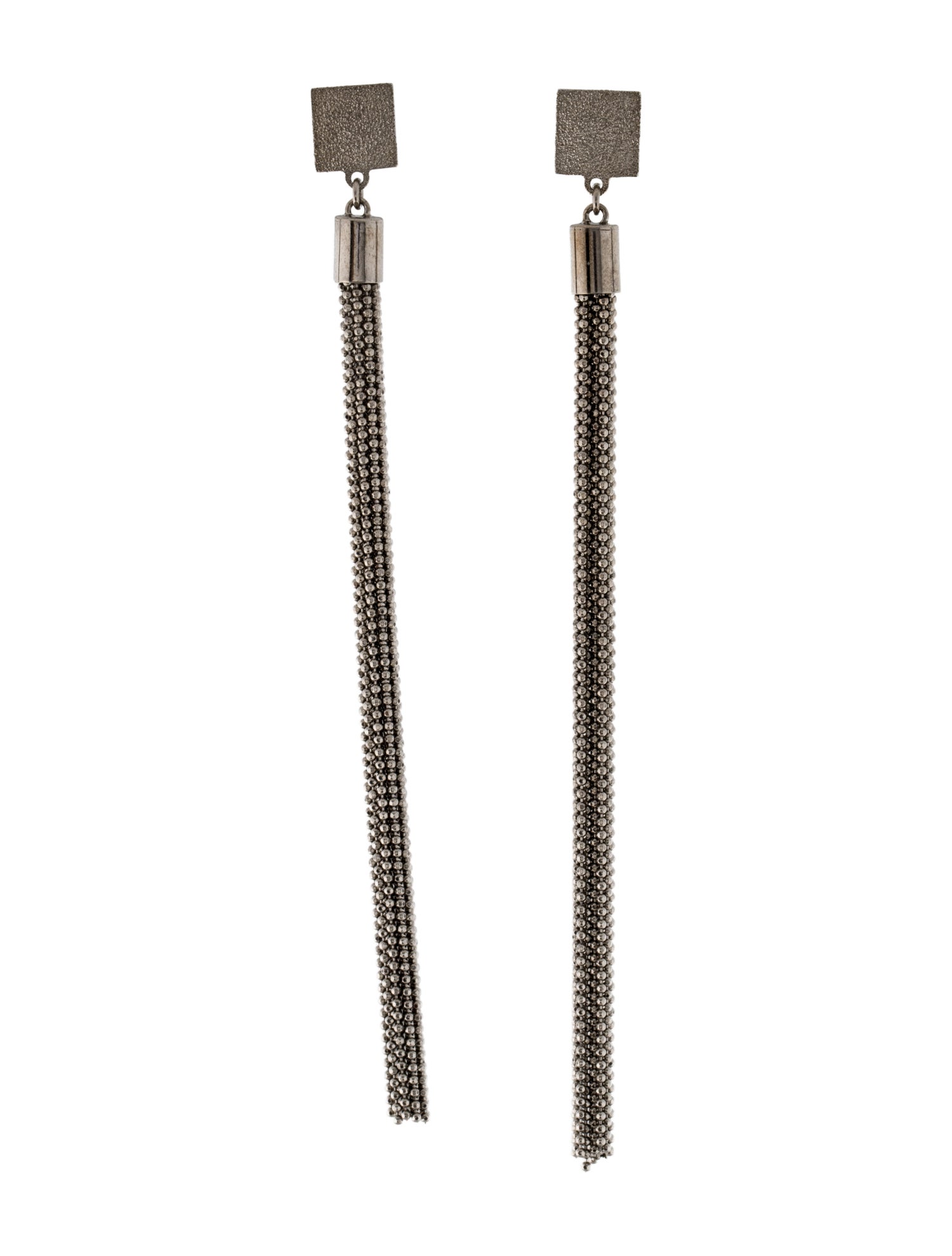 Brunello Cucinelli Beaded Tassel Drop Earrings