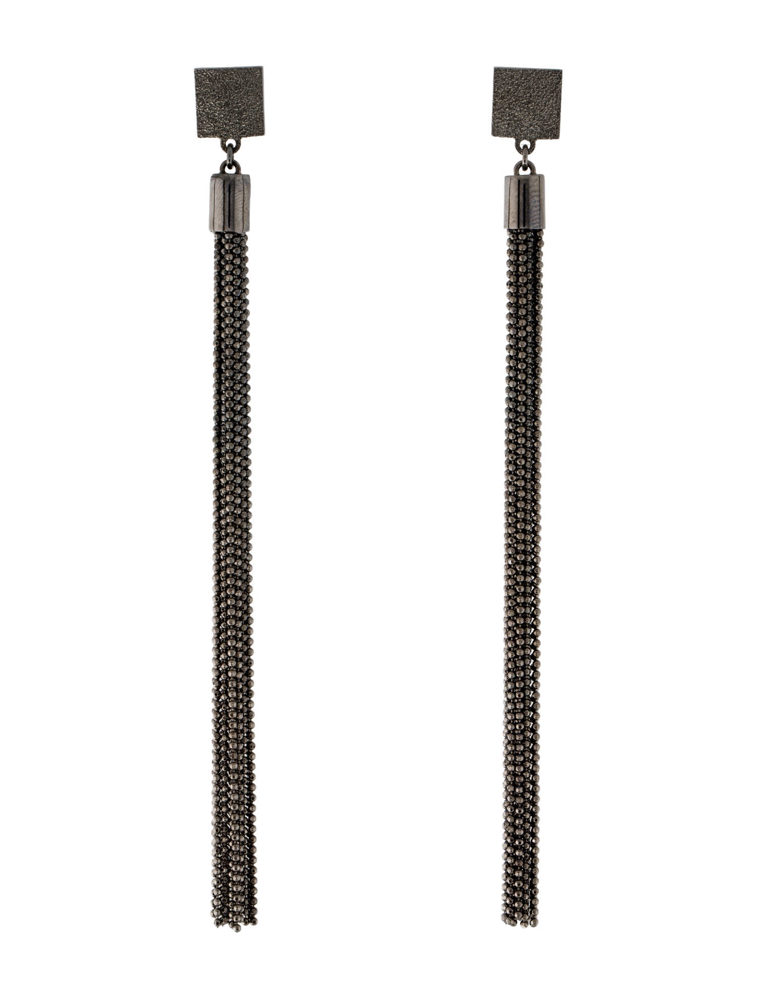 Brunello Cucinelli Beaded Tassel Drop Earrings