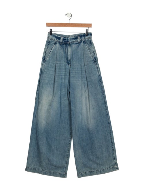 Brunello Cucinelli High-Rise Wide Leg Jeans