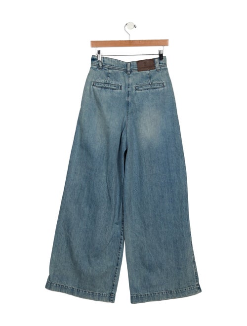 Brunello Cucinelli High-Rise Wide Leg Jeans