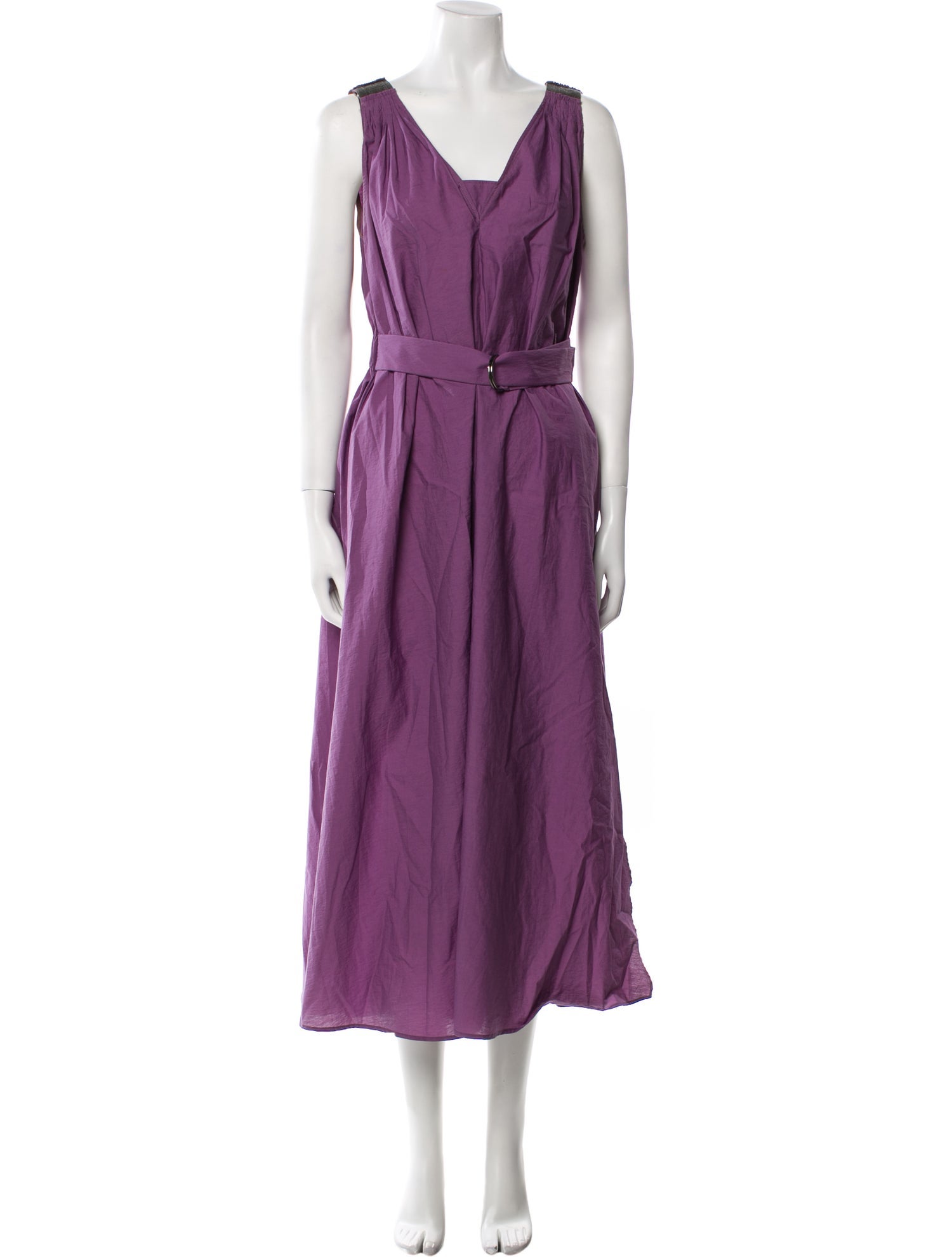 Brunello Cucinelli V-Neck Long Dress