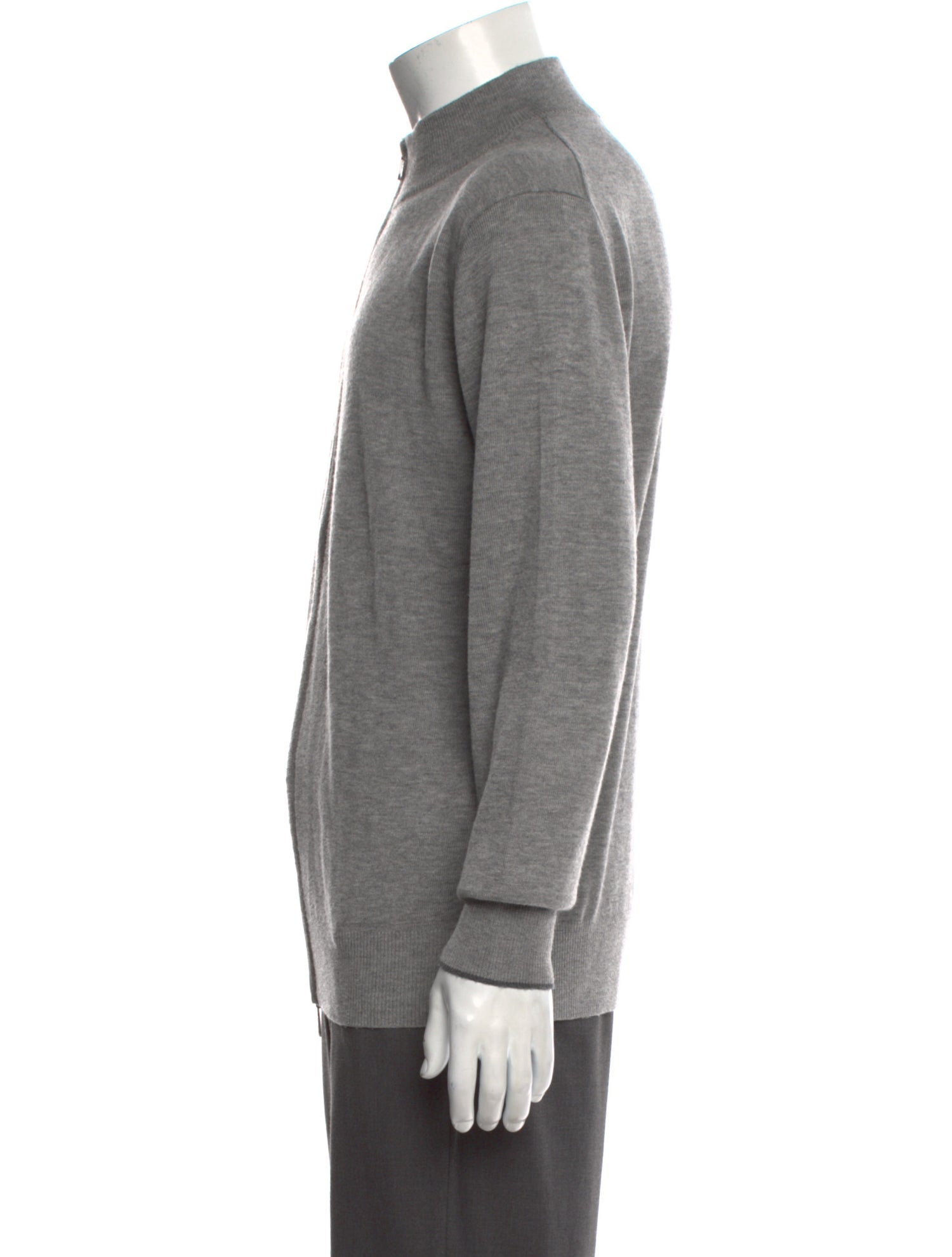 Brunello Cucinelli Cashmere Mock Neck Cardigan