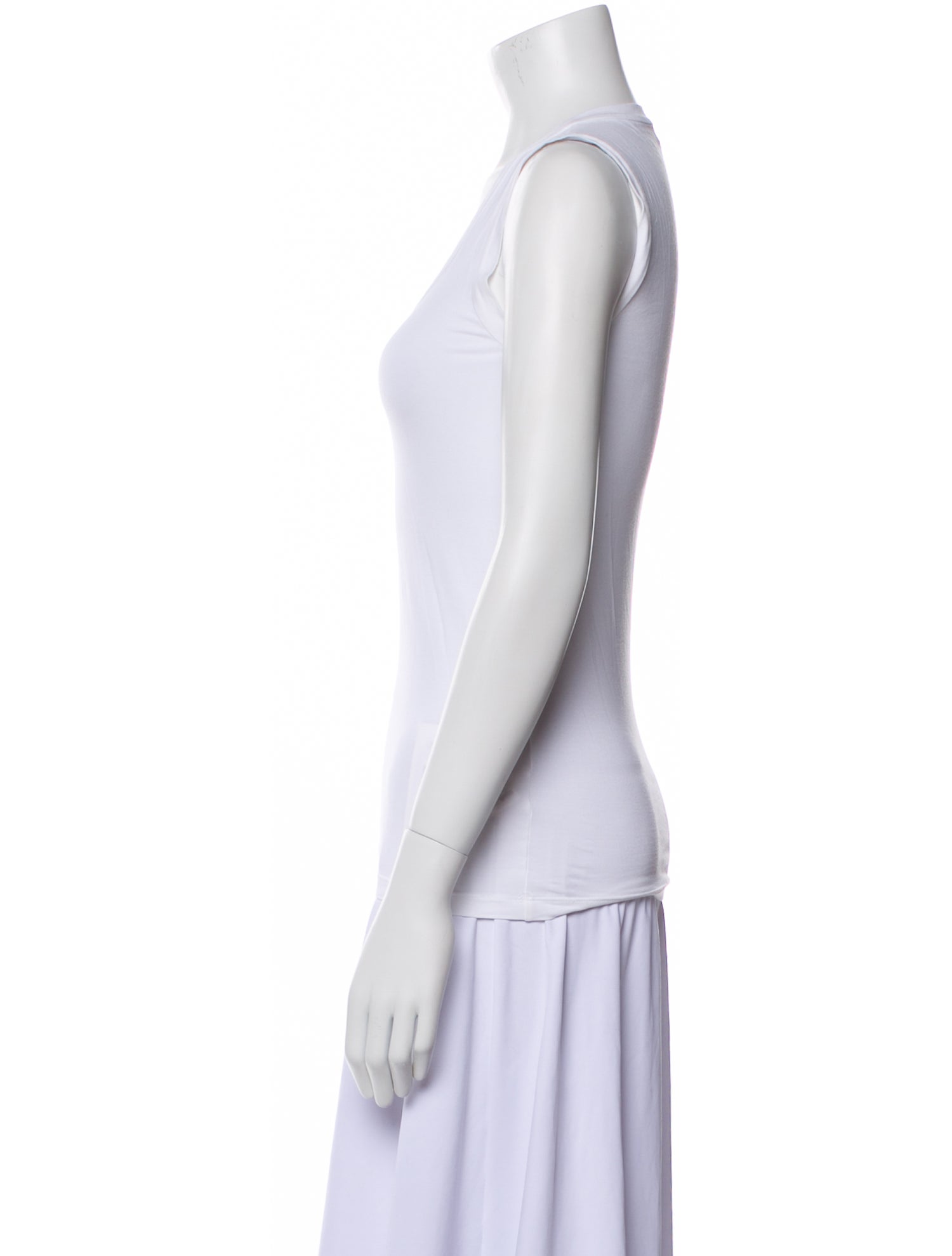 Brunello Cucinelli Scoop Neck Sleeveless Top