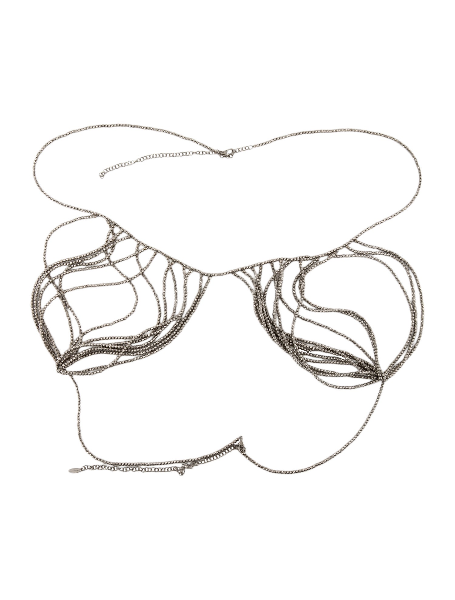 Brunello Cucinelli Bead Bralette Chain Necklace