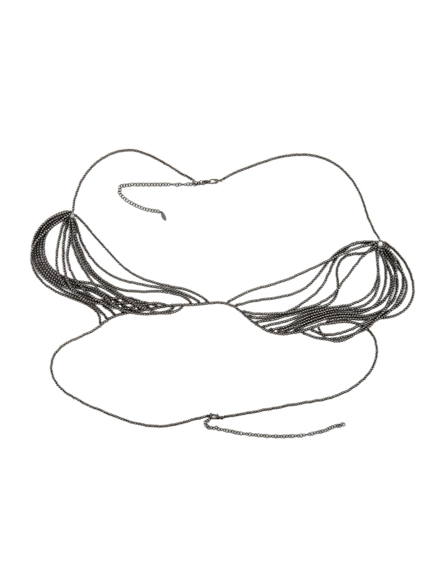 Brunello Cucinelli Bead Bralette Chain Necklace