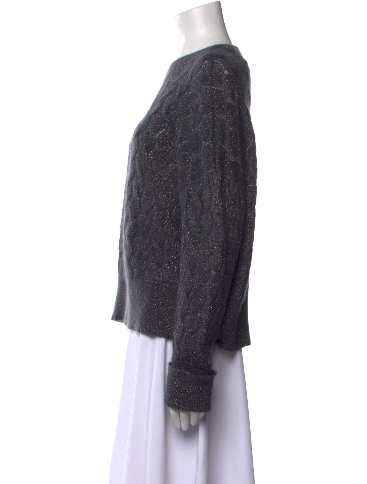 Brunello Cucinelli Mohair Scoop Neck Sweater w/ Tags