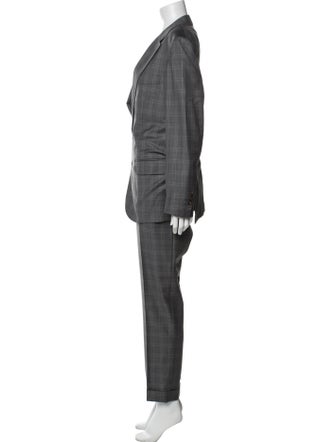 Brunello Cucinelli Plaid Print Two-Piece Suit