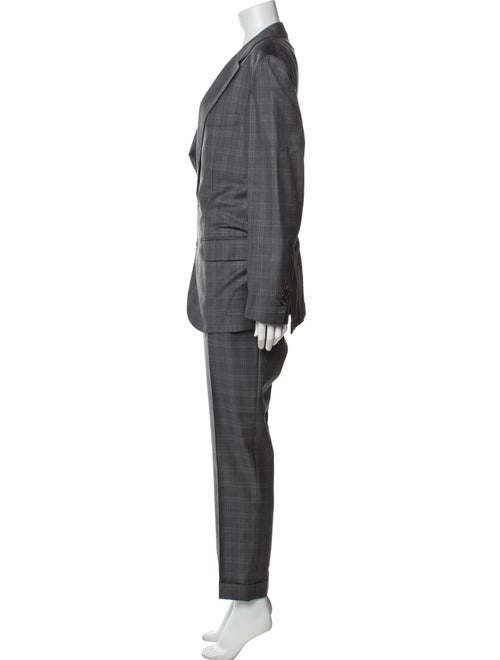 Brunello Cucinelli Plaid Print Two-Piece Suit