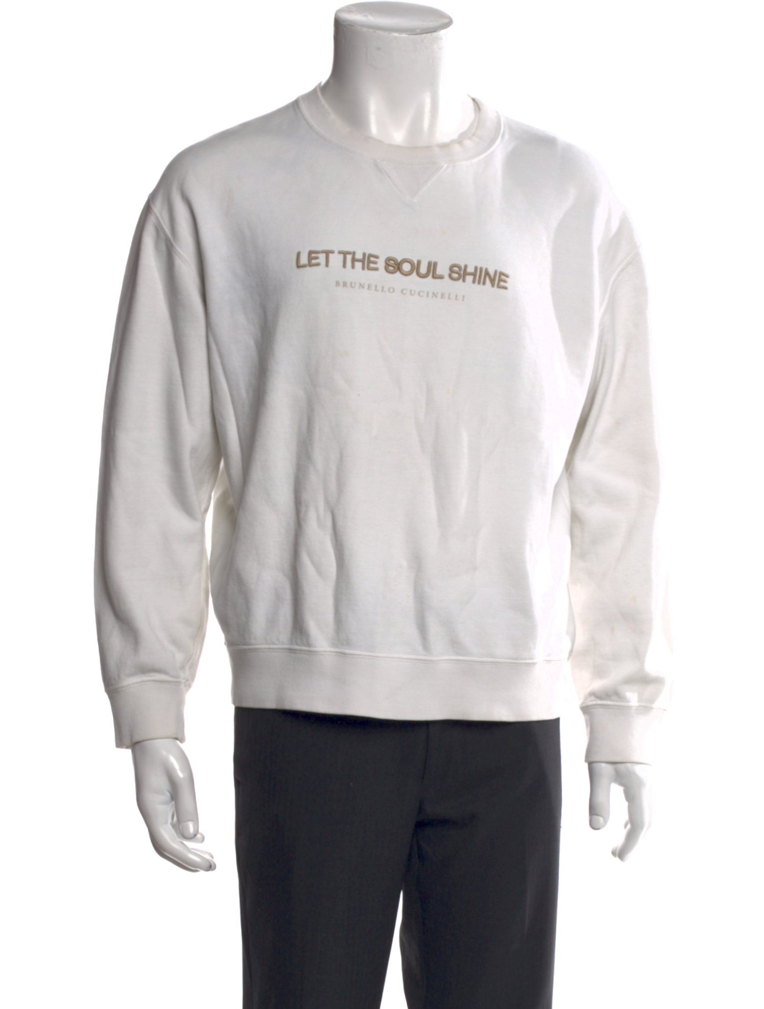 Brunello Cucinelli Graphic Print Crew Neck Sweatshirt