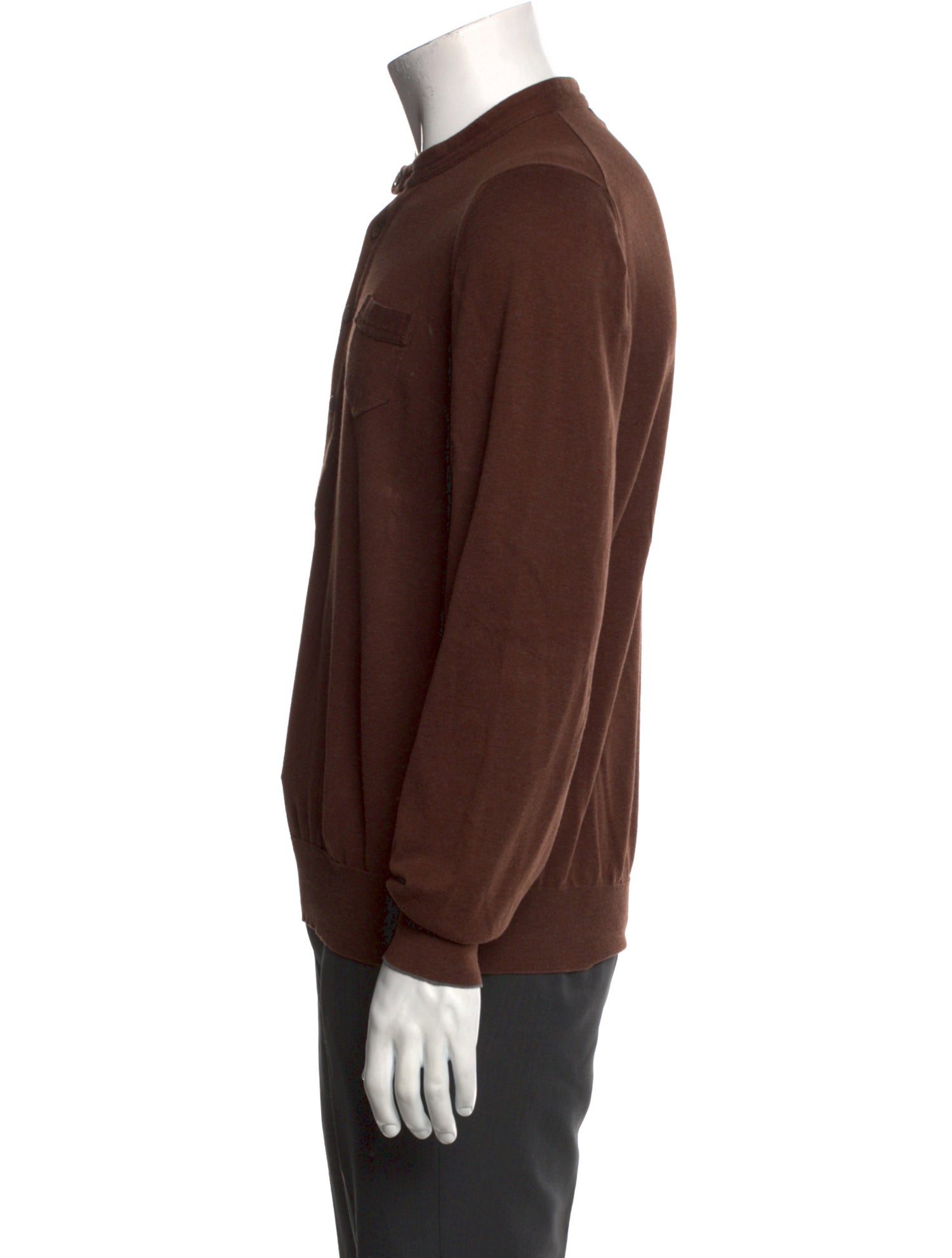 Brunello Cucinelli Mock Neck Long Sleeve Pullover