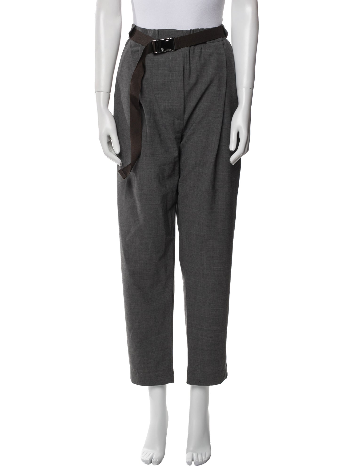 Brunello Cucinelli Virgin Wool Straight Leg Pants