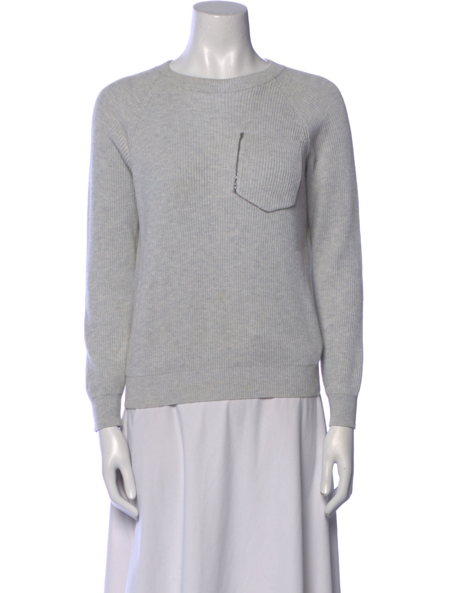 Brunello Cucinelli Crew Neck Long Sleeve Sweatshirt