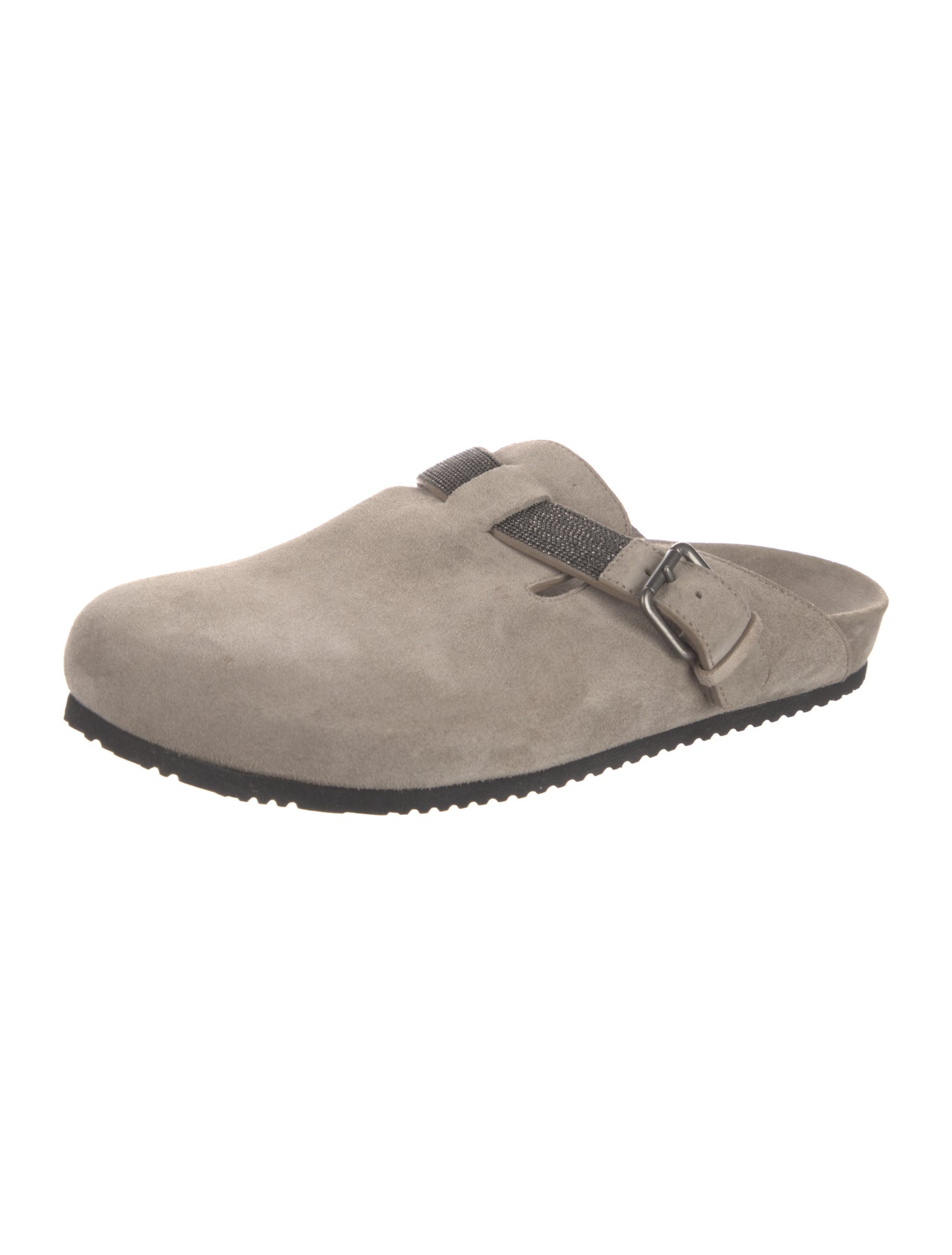 Brunello Cucinelli Monili Suede Mules w/ Tags