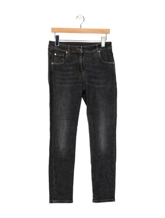 Brunello Cucinelli Mid-Rise Straight Leg Jeans