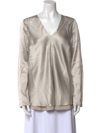 Brunello Cucinelli Silk V-Neck Tunic