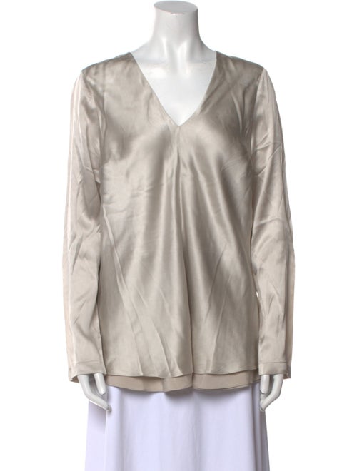 Brunello Cucinelli Silk V-Neck Tunic