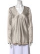 Brunello Cucinelli Silk V-Neck Tunic