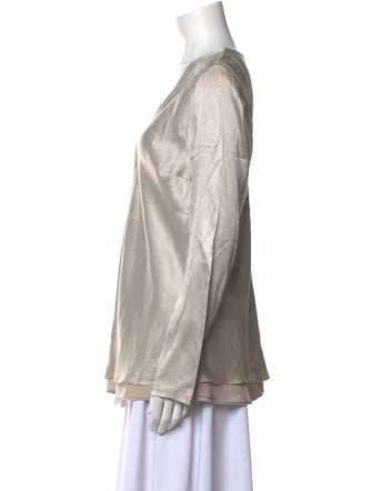 Brunello Cucinelli Silk V-Neck Tunic