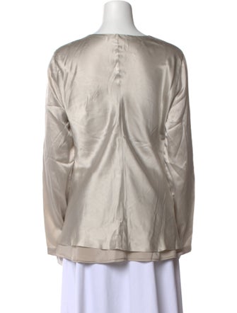 Brunello Cucinelli Silk V-Neck Tunic