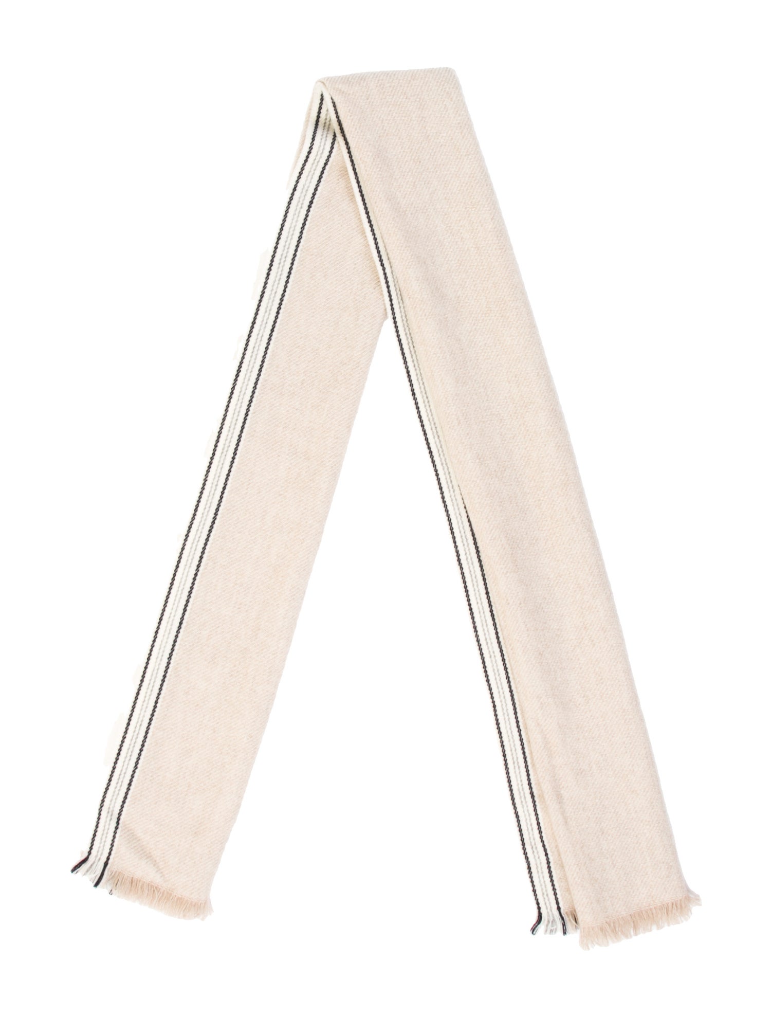 Brunello Cucinelli Cashmere Striped Scarf