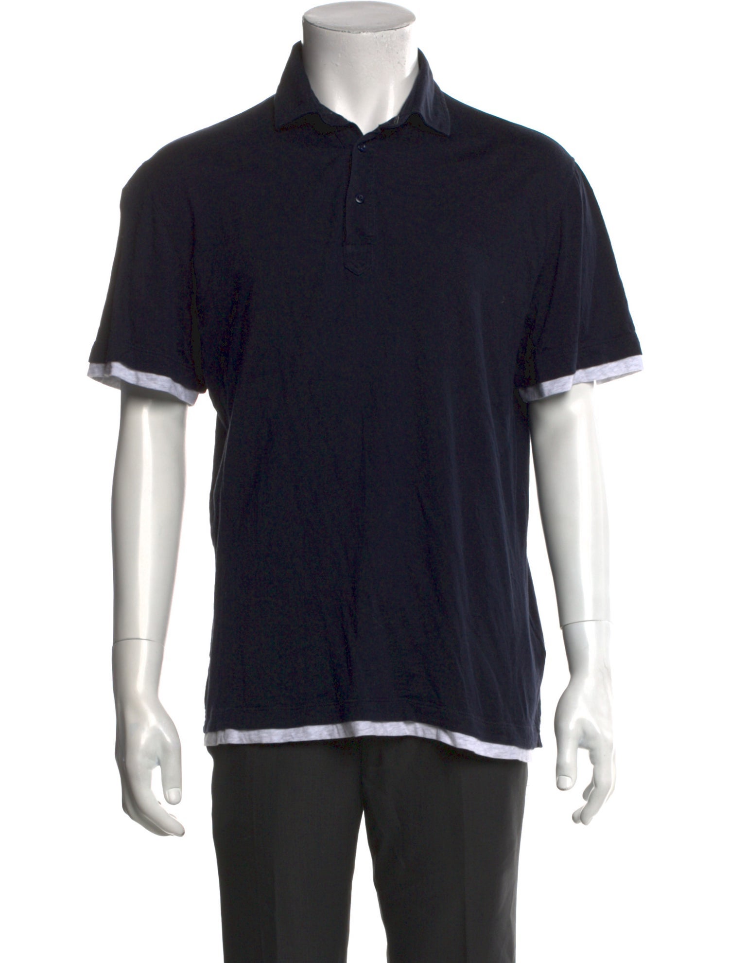 Brunello Cucinelli Silk Crew Neck Polo Shirt