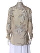 Brunello Cucinelli Silk Printed Button-Up Top