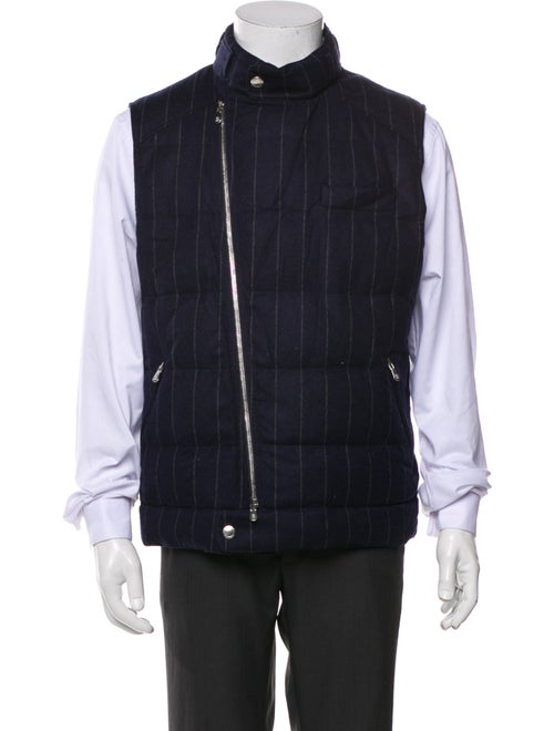 Brunello Cucinelli Wool Plaid Print Vest